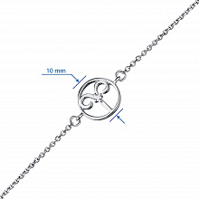 Браслет из серебра с бриллиантом (изготовление)