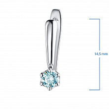 Серьги из белого золота (изготовление) с бриллиантами