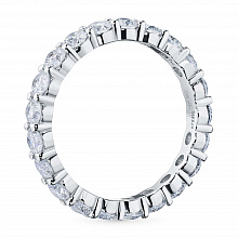 Кольцо из белого золота с бриллиантами (изготовление)