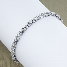 Браслет из белого золота с бриллиантами (изготовление)