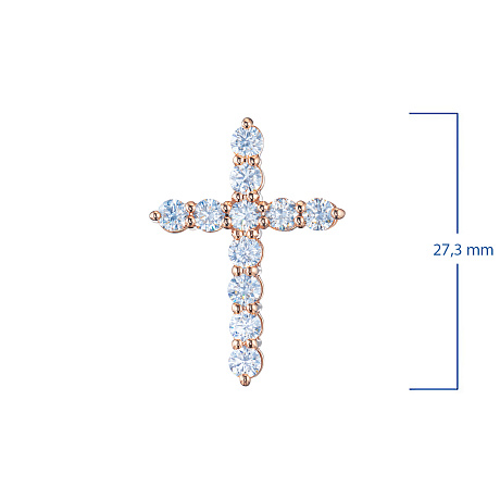 Подвеска из красного золота