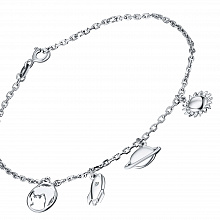 Браслет из серебра с бриллиантом (изготовление)