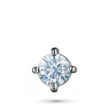 Подвеска из белого золота с бриллиантом