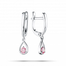 Серьги из белого золота (изготовление) с бриллиантами