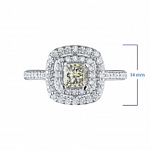 Кольцо из белого золота с бриллиантами (изготовление)