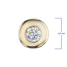 Подвеска из желтого золота с бриллиантом