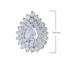 Подвеска из белого золота с бриллиантами (изготовление)