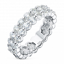 Кольцо из белого золота с бриллиантами (изготовление)