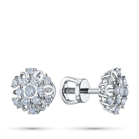 Пусеты из серебра