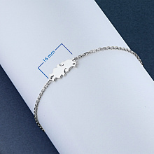 Браслет из белого золота с бриллиантом (изготовление)