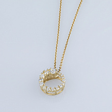 Подвеска из желтого золота с бриллиантами (изготовление)