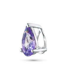 Подвеска из серебра с танзанитом