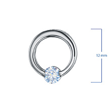 Подвеска из белого золота с бриллиантом (изготовление)