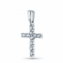 Подвеска из белого золота (изготовление) с бриллиантом