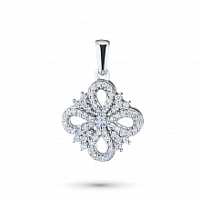 Подвеска из белого золота с бриллиантами (изготовление)