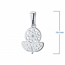 Подвеска из белого золота с бриллиантом (изготовление)