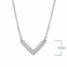 Колье из белого золота с бриллиантами (изготовление)