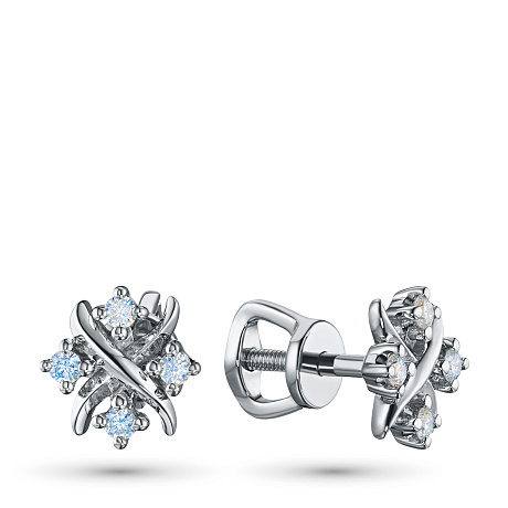 Пусеты из серебра