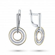 Серьги из белого золота с бриллиантами (изготовление)