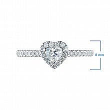 Кольцо из белого золота с бриллиантами (изготовление)