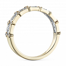 Кольцо из комбинированного золота с бриллиантами (изготовление)