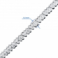 Браслет из белого золота с бриллиантами (изготовление)