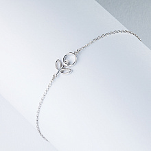 Браслет из белого золота с бриллиантом (изготовление)