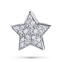 Подвеска из белого золота c бриллиантами