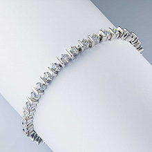 Браслет из белого золота с бриллиантами (изготовление)