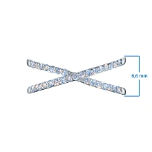 Кольцо из белого золота c бриллиантами