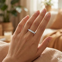 Кольцо из белого золота c бриллиантами