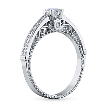 Кольцо из белого золота с бриллиантами