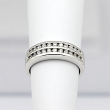 Кольцо из белого золота с бриллиантами (изготовление)