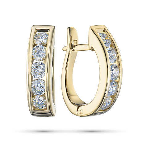 Серьги из желтого золота