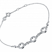 Браслет из белого золота с бриллиантами (изготовление)