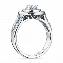 Кольцо из белого золота с бриллиантами (изготовление)