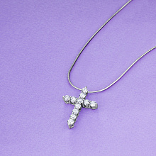 Подвеска из белого золота с бриллиантами (изготовление)