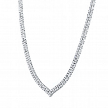 Колье из белого золота с бриллиантами (изготовление)