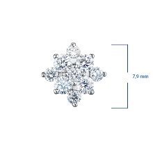 Подвеска из серебра c бриллиантами