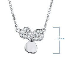 Колье из белого золота с бриллиантами