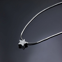 Подвеска из белого золота c бриллиантами