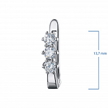 Серьги из белого золота с бриллиантами (изготовление)