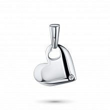 Подвеска из белого золота с бриллиантом (изготовление)