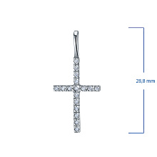 Подвеска из белого золота (изготовление) с бриллиантами