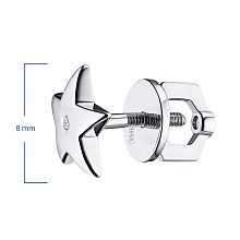 Серьги из серебра с бриллиантами