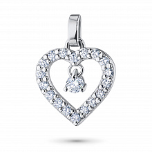 Подвеска из белого золота с бриллиантами (изготовление)