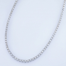 Колье из белого золота с бриллиантами (изготовление)