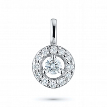 Подвеска из белого золота с бриллиантами (изготовление)