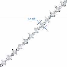 Браслет из белого золота с бриллиантами (изготовление)