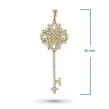 Подвеска из красного золота с бриллиантами (изготовление)